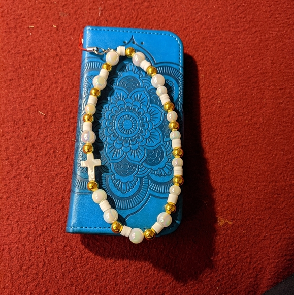 Handmade Beaded Phone Charm - Picture 2 of 2